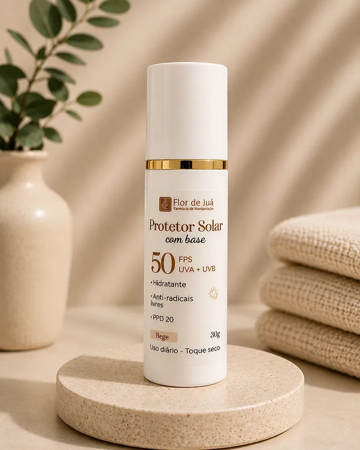 Protetor Solar FPS 50 — Bege