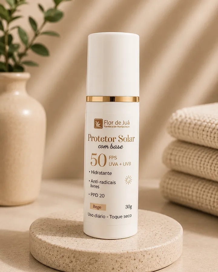 Protetor Solar FPS 50 Natural — com Vitamina C
